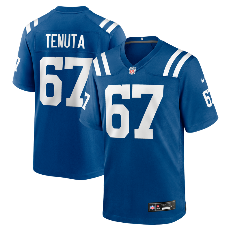 Indianapolis Colts Luke Tenuta Royal Team Game Jersey