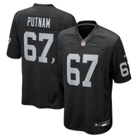Las Vegas Raiders Will Putnam Black Team Game Jersey