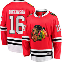 Chicago Blackhawks Jason Dickinson Red Home Breakaway Jersey