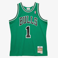 Chicago Bulls St Patrick's Day Swingman Jersey Derrick Rose 2008-09