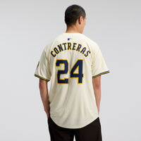 Milwaukee Brewers William Contreras Cream Home Limited Player Jersey