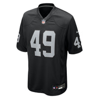 Las Vegas Raiders Charles Snowden Black Team Game Jersey
