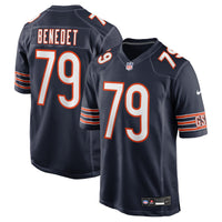 Chicago Bears Theo Benedet Navy Team Game Jersey