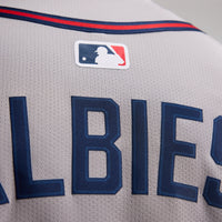 Atlanta Braves Ozzie Albies Gray Road Limited Player Jersey
