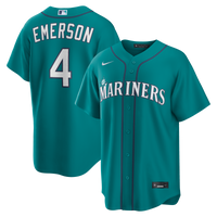 Seattle Mariners Colt Emerson Teal Alternate Replica Jersey