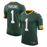 Green Bay Packers Micah Parsons Green Vapor Untouchable Stitched Limited Jersey