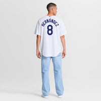 Los Angeles Dodgers Enrique Hernández White Home Replica Jersey