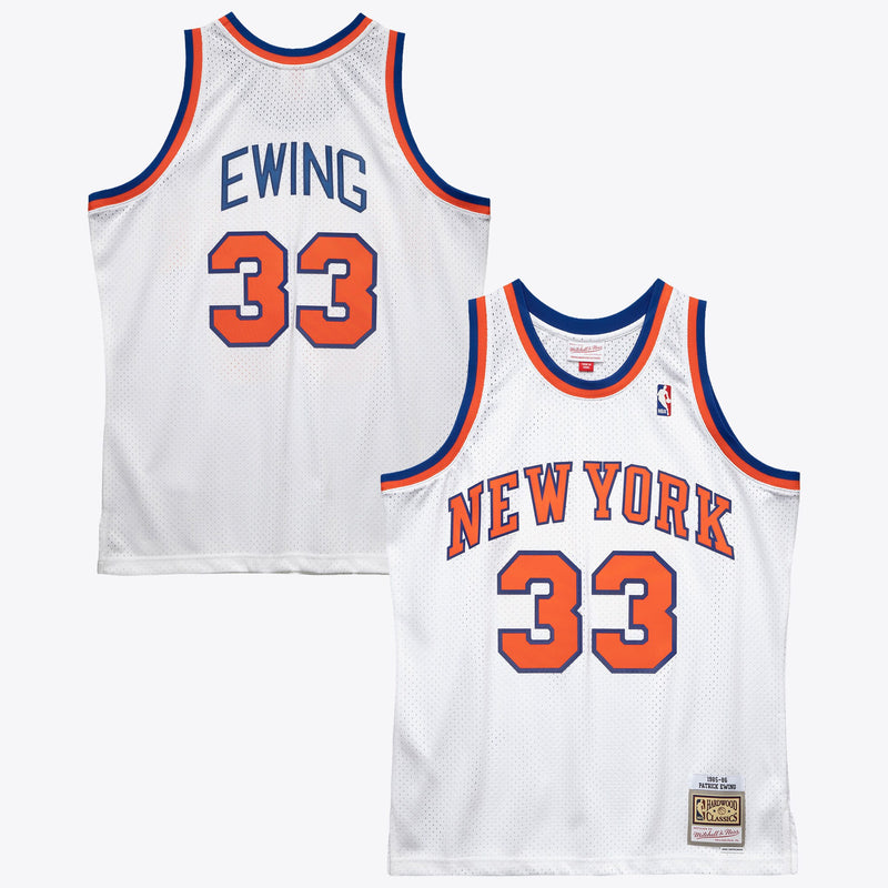 New York Knicks Patrick Ewing 1985 Swingman Authentic Jersey - White