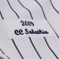 New York Yankees CC Sabathia White 2009 Cooperstown Collection Authentic Jersey
