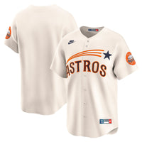 Houston Astros Cream Cooperstown Collection Limited Jersey