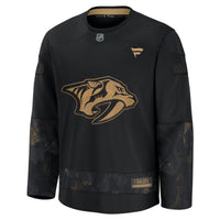 Nashville Predators Black 2024 Military Appreciation Practice Jersey