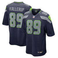 Seattle Seahawks Nick Kallerup College Navy Team Game Jersey