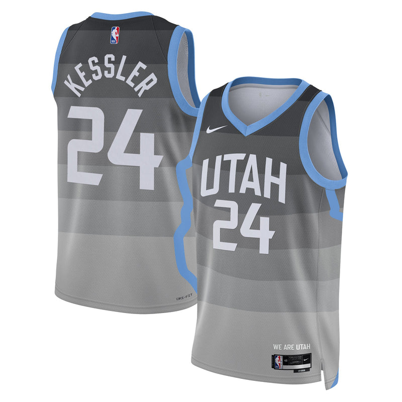 Utah Jazz 2025/26 City Edition Swingman Jersey - Gray - Walker Kessler