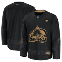 Colorado Avalanche Black 2024 Military Appreciation Practice Jersey