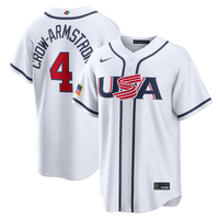 USA Baseball Pete Crow-Armstrong White 2026 World Baseball Classic Home Stadium Jersey