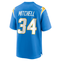 Los Angeles Chargers Keaton Mitchell Powder Blue Team Game Jersey