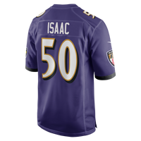 Baltimore Ravens Adisa Isaac Purple Team Game Jersey