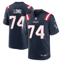 New England Patriots Caleb Lomu Navy 2026 NFL Draft First Round Pick No. 28 Team Game Jersey