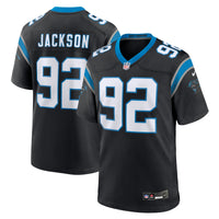 Carolina Panthers Cam Jackson Black Team Game Jersey