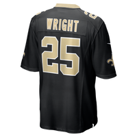 New Orleans Saints Rejzohn Wright Black Team Game Jersey