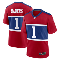 New York Giants Malik Nabers Century Red Alternate Game Jersey