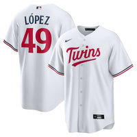 Minnesota Twins Pablo López White Home Replica Player Jersey