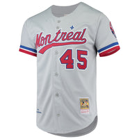 Montreal Expos Pedro Martinez Gray Cooperstown Collection Authentic Jersey