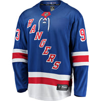 New York Rangers Mika Zibanejad Blue Home Breakaway Player Jersey