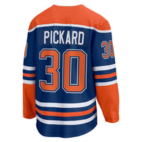 Edmonton Oilers Calvin Pickard Royal Home Premier Breakaway Player Jersey