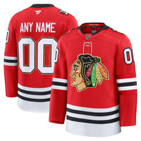 Chicago Blackhawks Red Centennial Premium Custom Jersey