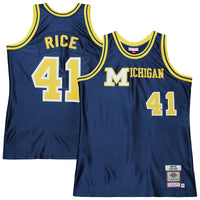 Glen Rice Navy Michigan Wolverines 1988/89 Authentic Jersey