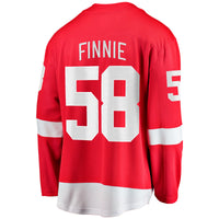 Detroit Red Wings Emmitt Finnie Red Home Breakaway Jersey