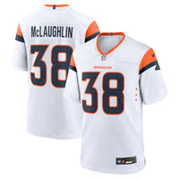 Denver Broncos Jaleel McLaughlin White Game Jersey