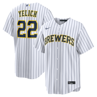 Milwaukee Brewers Christian Yelich White Alternate Replica Jersey
