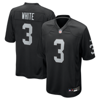 Las Vegas Raiders Zamir White Black Team Game Jersey