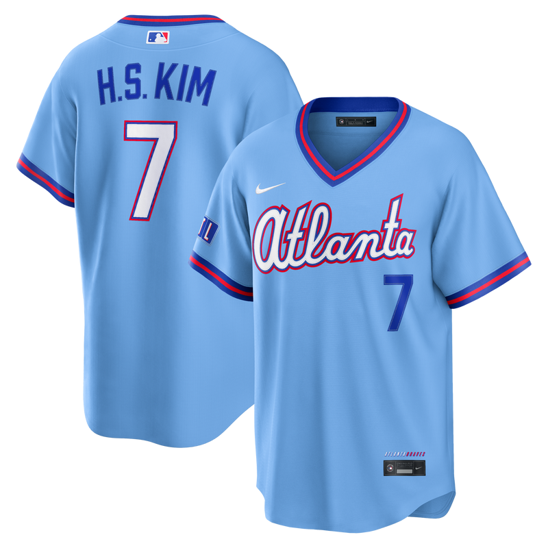 Atlanta Braves Ha-Seong Kim Powder Blue 2026 City Connect Stadium Jersey