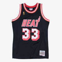 Alonzo Mourning Black Miami Heat Hardwood Classics Swingman Jersey