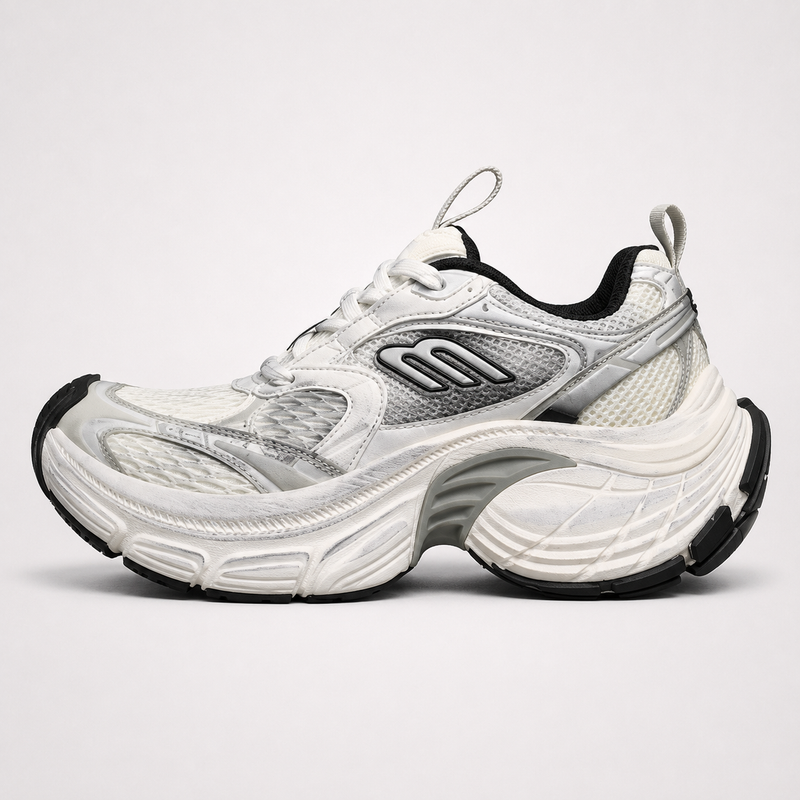 Balenciaga 10XL Sneakers White Silver - Unisex