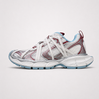 Balenciaga 3XL Extreme Laces Sneakers White Red Blue - Unisex