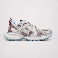 Balenciaga 3XL Extreme Laces Sneakers White Red Blue - Unisex