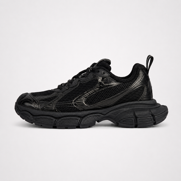 Balenciaga 3XL Black sneaker, side profile view