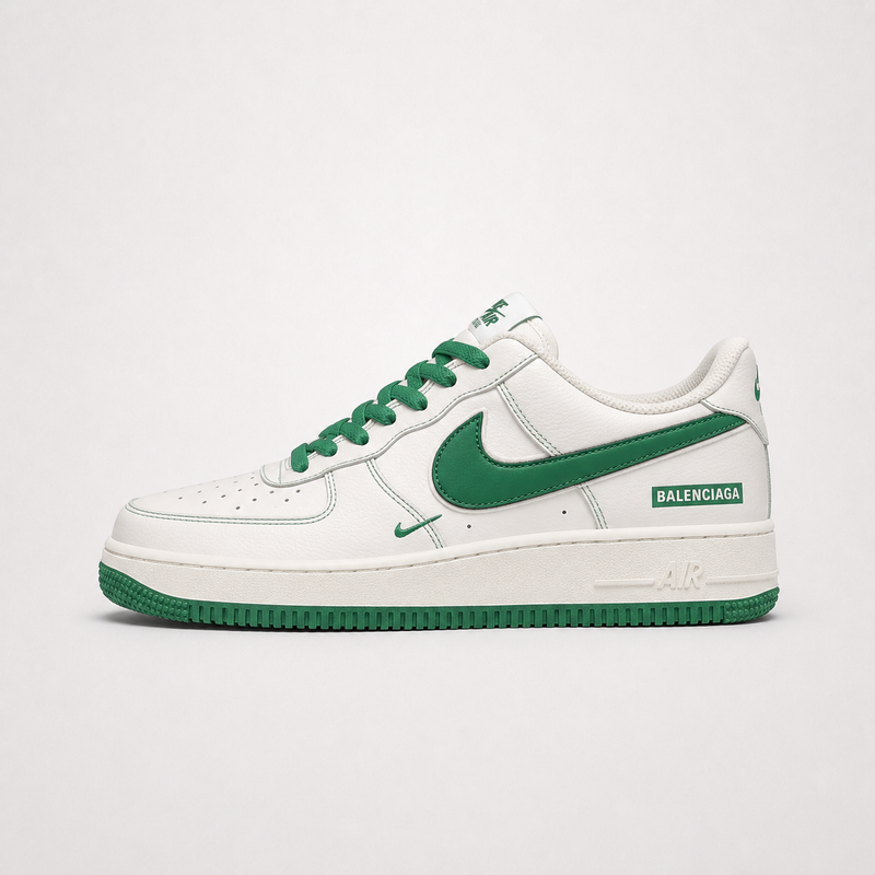 Balenciaga x Nike Air Force 1 Low '07 Sneakers White Green - Unisex