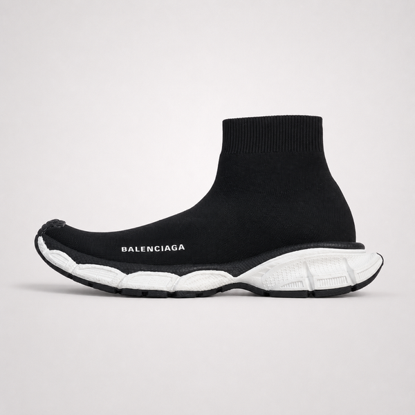 Balenciaga Speed Sock Black sneaker, side profile view