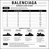 Balenciaga Tourist Sandals Black - Unisex