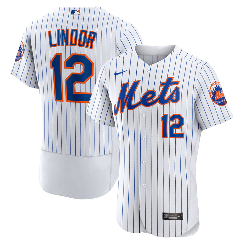 New York Mets Francisco Lindor White Home Authentic Player Jersey
