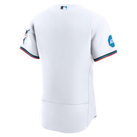 Miami Marlins White Home Sponsor Patch Authentic Jersey
