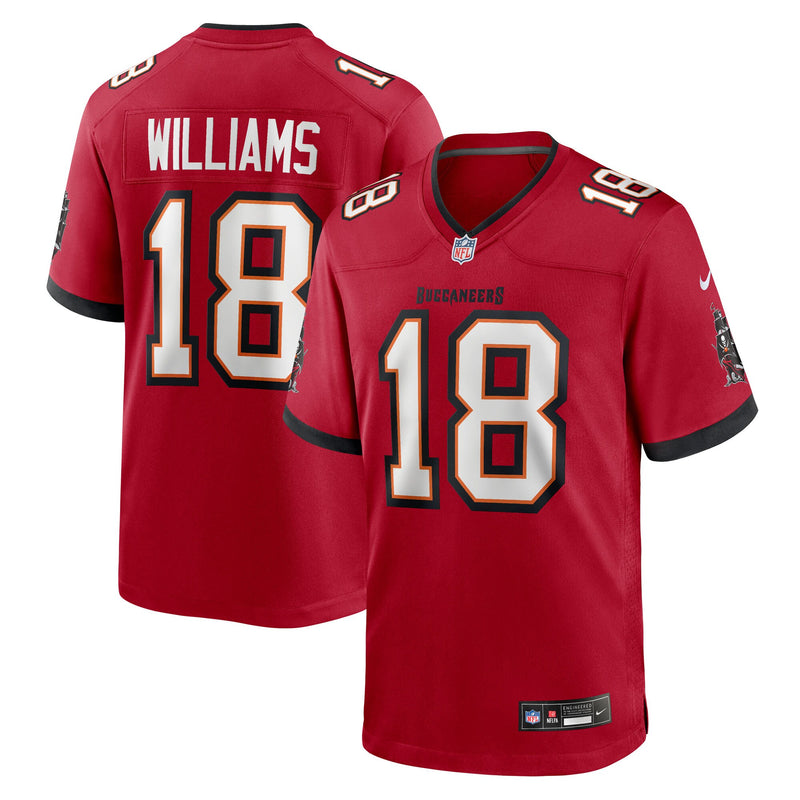 Tampa Bay Buccaneers Josh Williams Red Team Game Jersey