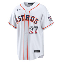 Fourth of July Houston Astros Jose Altuve White USA 250 Stadium Jersey