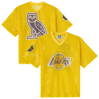Los Angeles Lakers X OVO Mesh Football Jersey