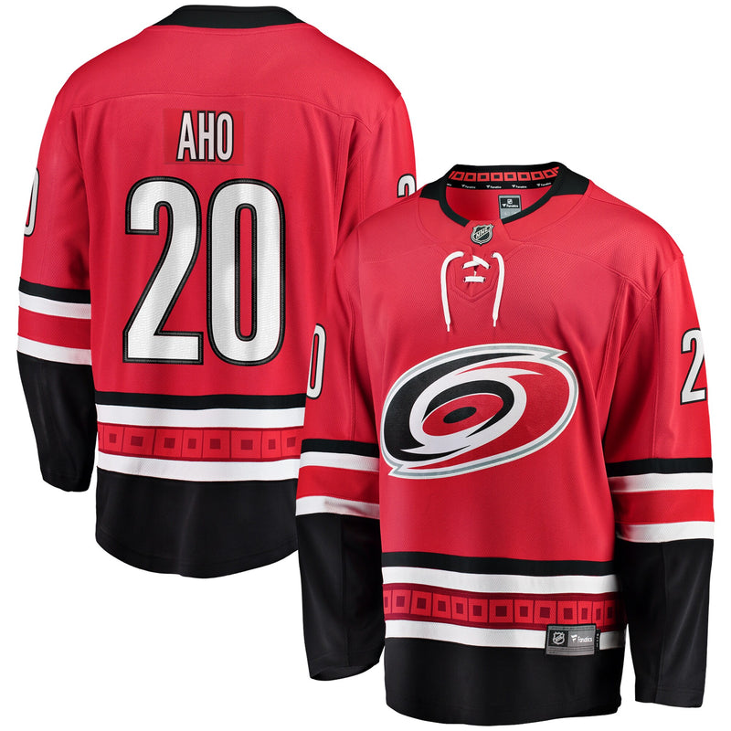 Carolina Hurricanes Sebastian Aho Red Alternate Breakaway Player Jersey